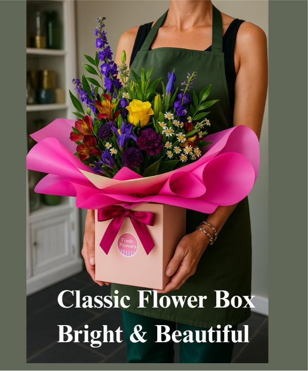 Classic Fresh Flower Box Bouquet