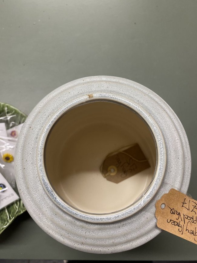 Grey Dipped Vase - Medium