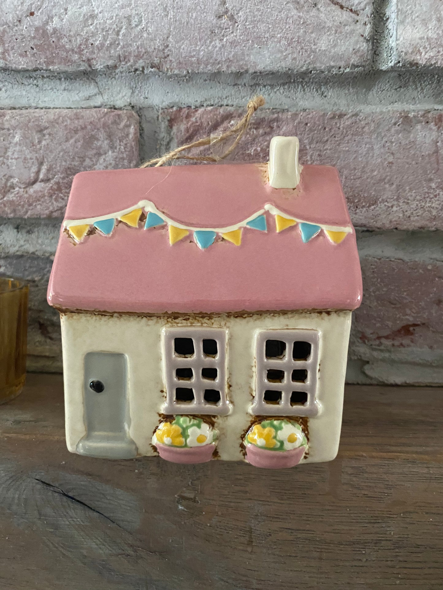 Village Pottery Garden Flags House