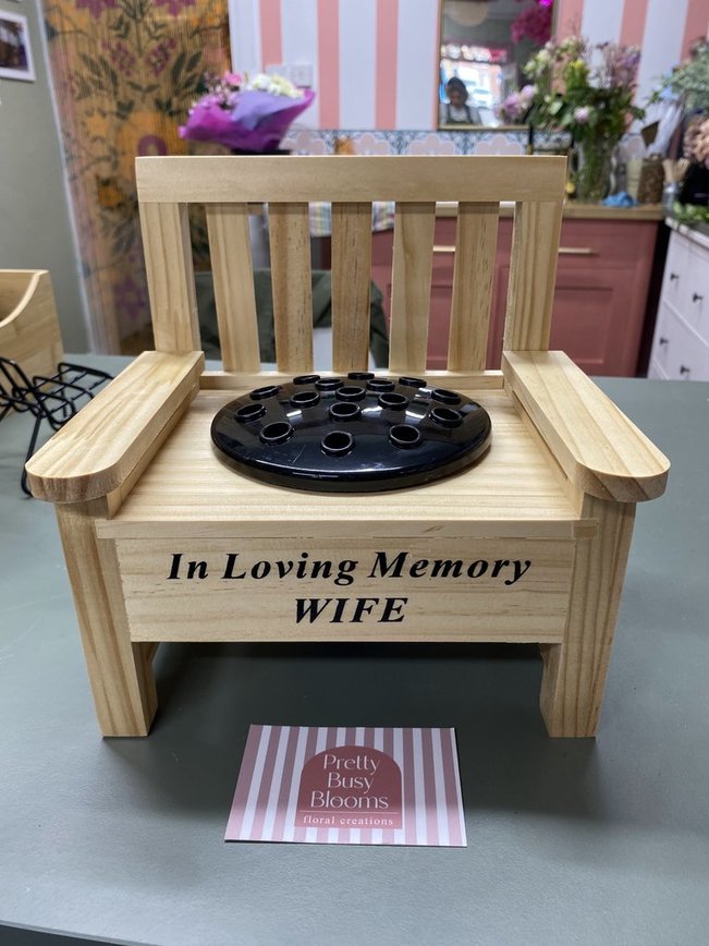 Wooden Memory Bench