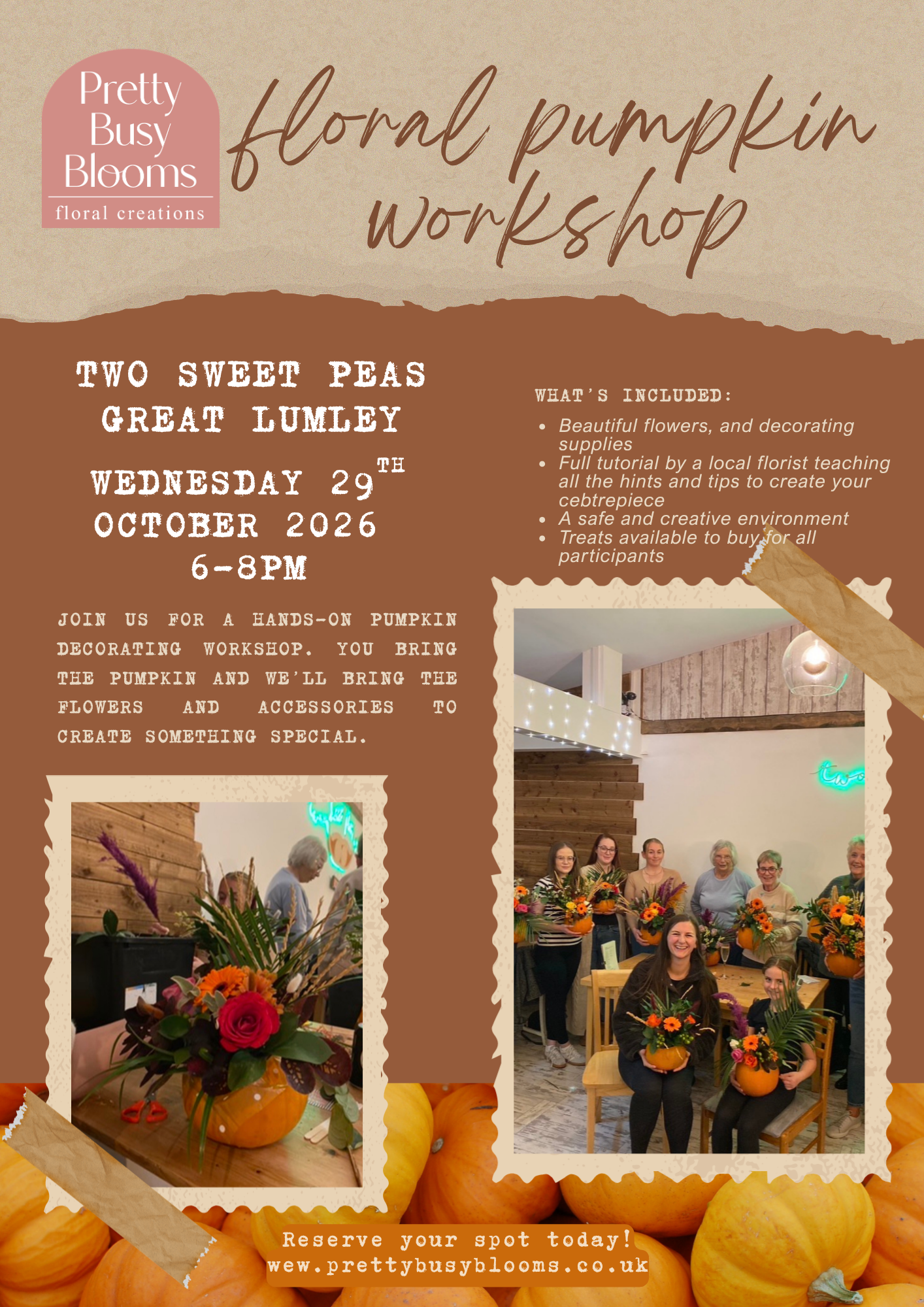 Floral Pumpkin Workshop