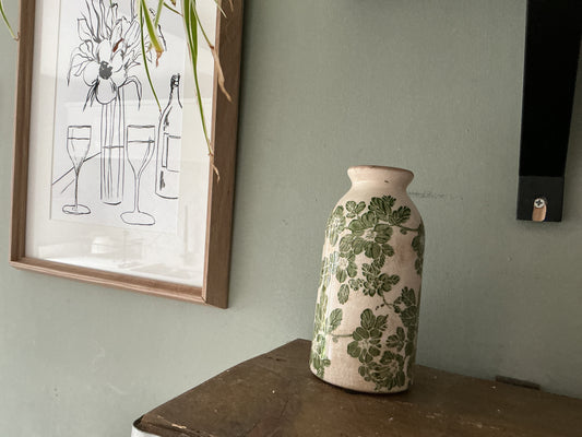 Clematis Garden Bottle Vase