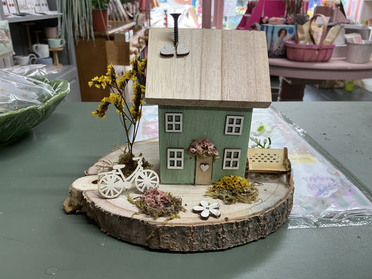 Folk Art Wooden Cottages