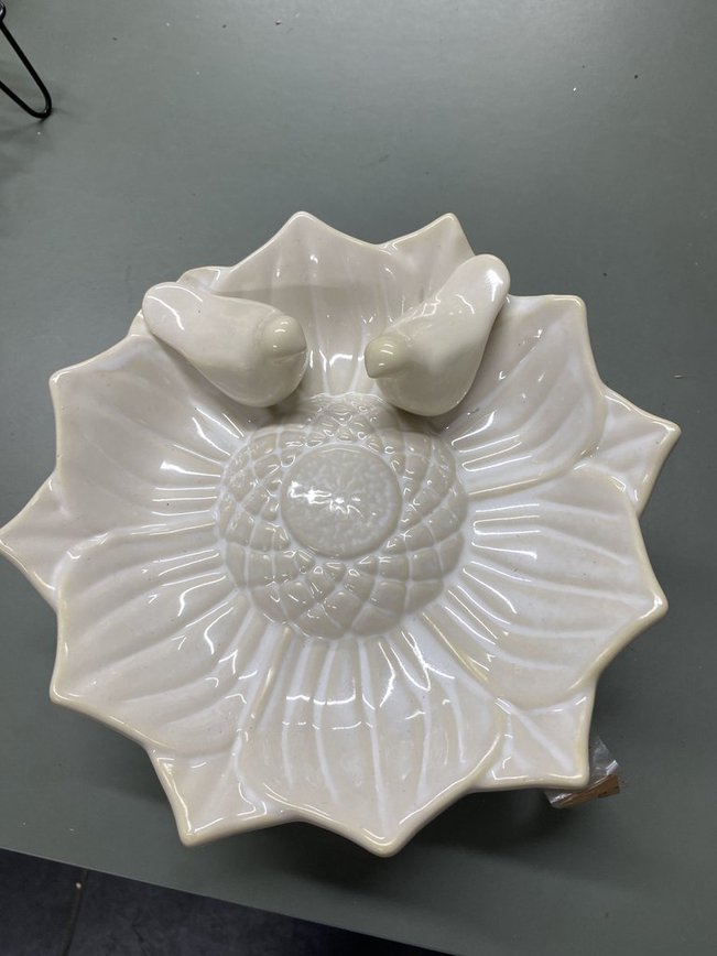 Floral Bird Bath