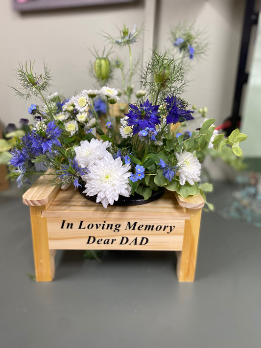 Wooden Memory Bench