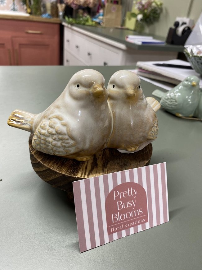 Porcelain Love Birds
