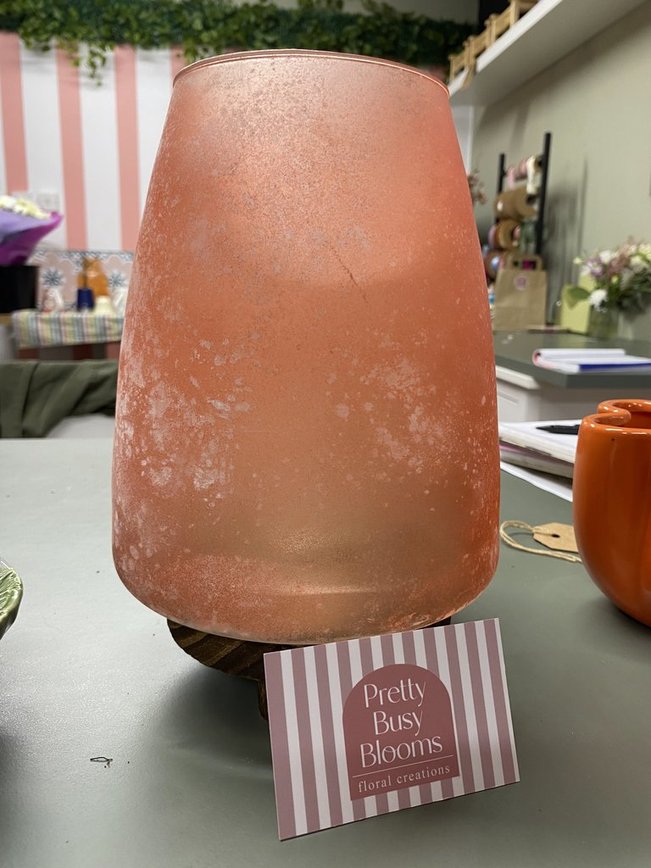 Orange Glass Vase