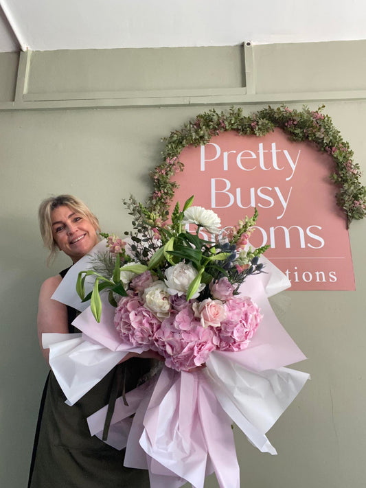 Oversized Hand tied Fresh Flower Bouquets