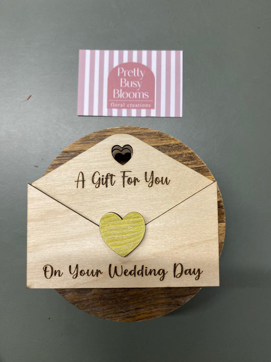 Wooden Money Envelope