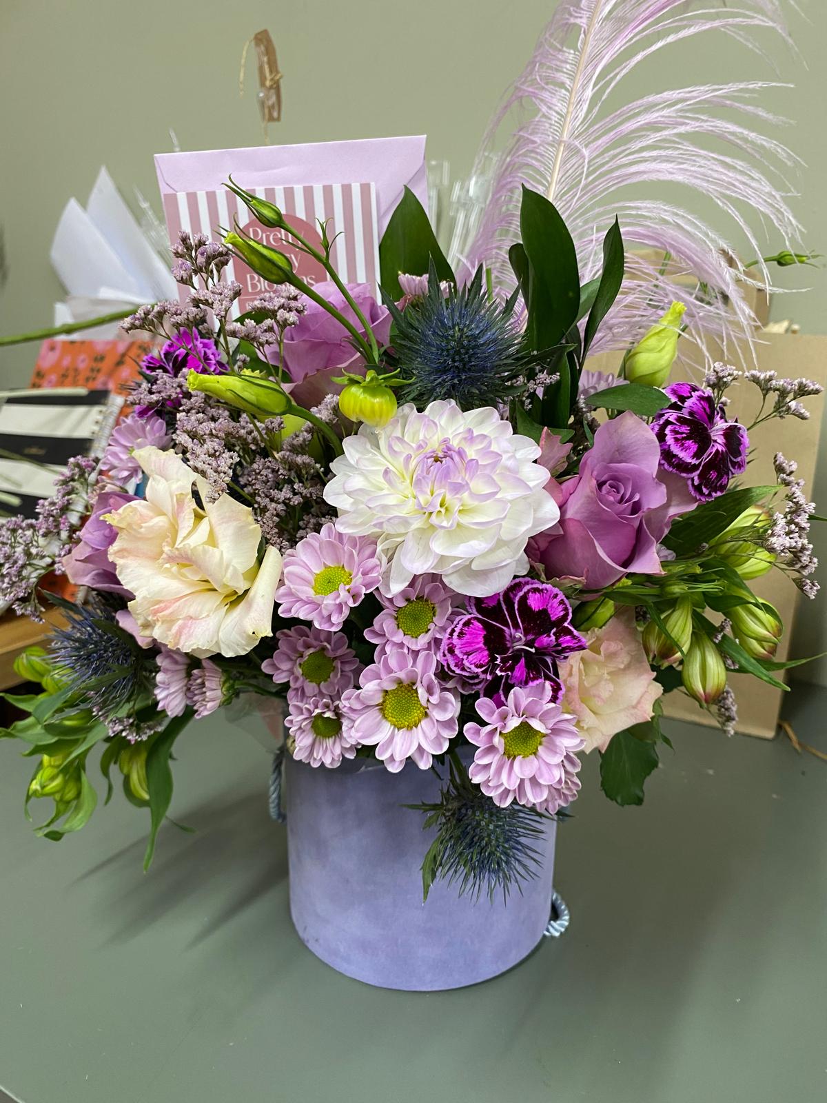 Pastel Hat Box Flowers