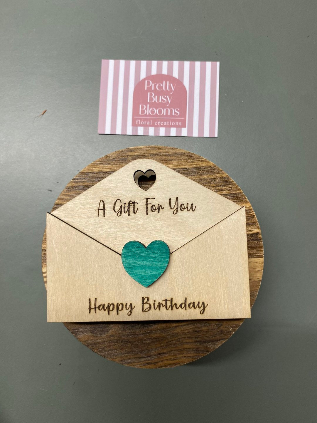 Wooden Money Envelope