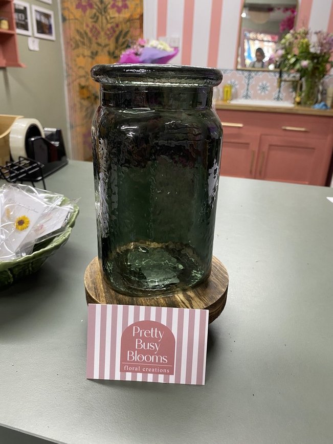 Glass Flower Jar