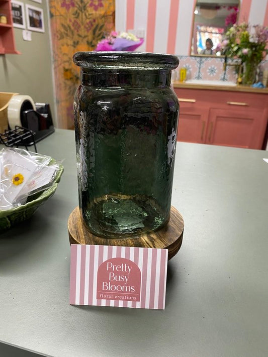 Glass Flower Jar