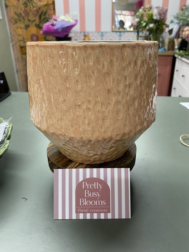 Speckled Peachy Planter
