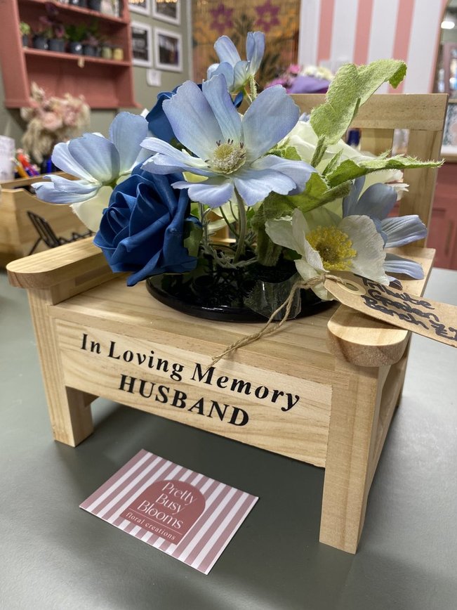 Wooden Memory Bench