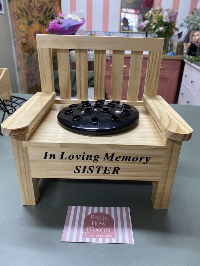 Wooden Memory Bench