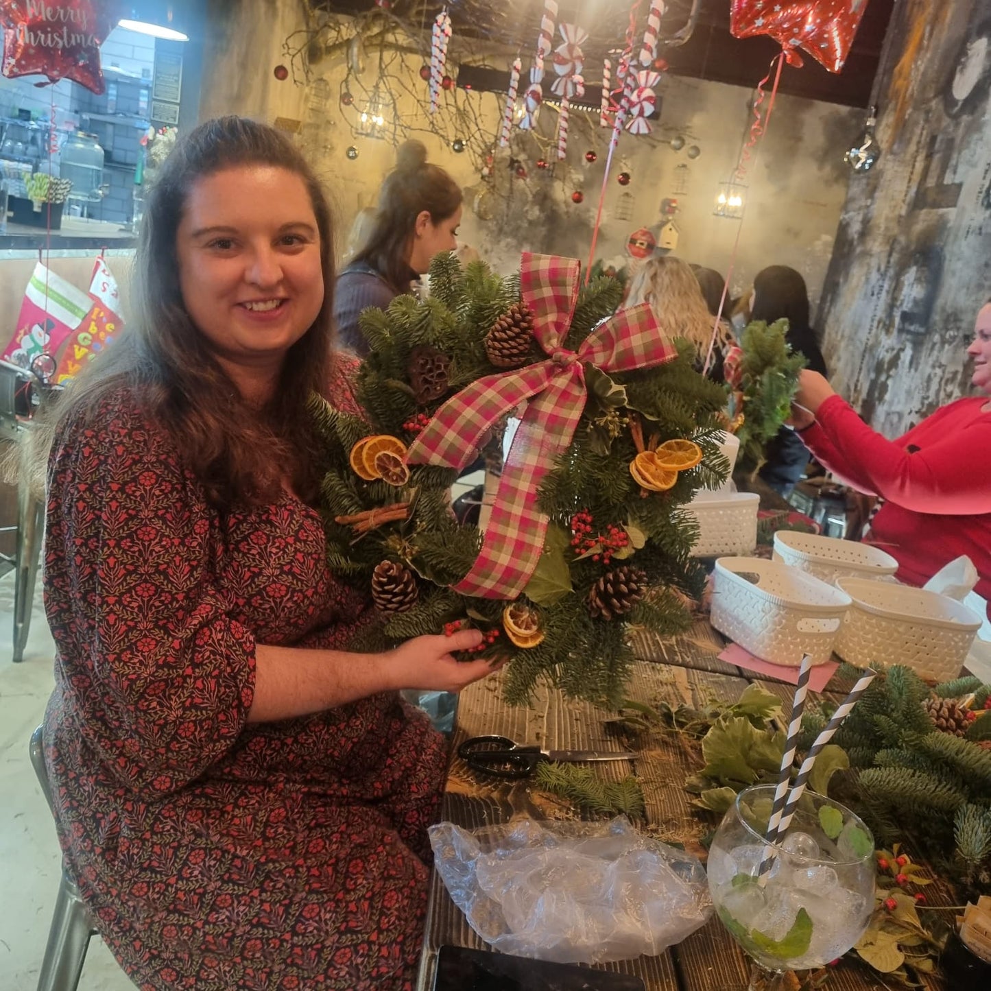 Pretty Busy Blooms Christmas Wreath Making Workshop - 21.11.25