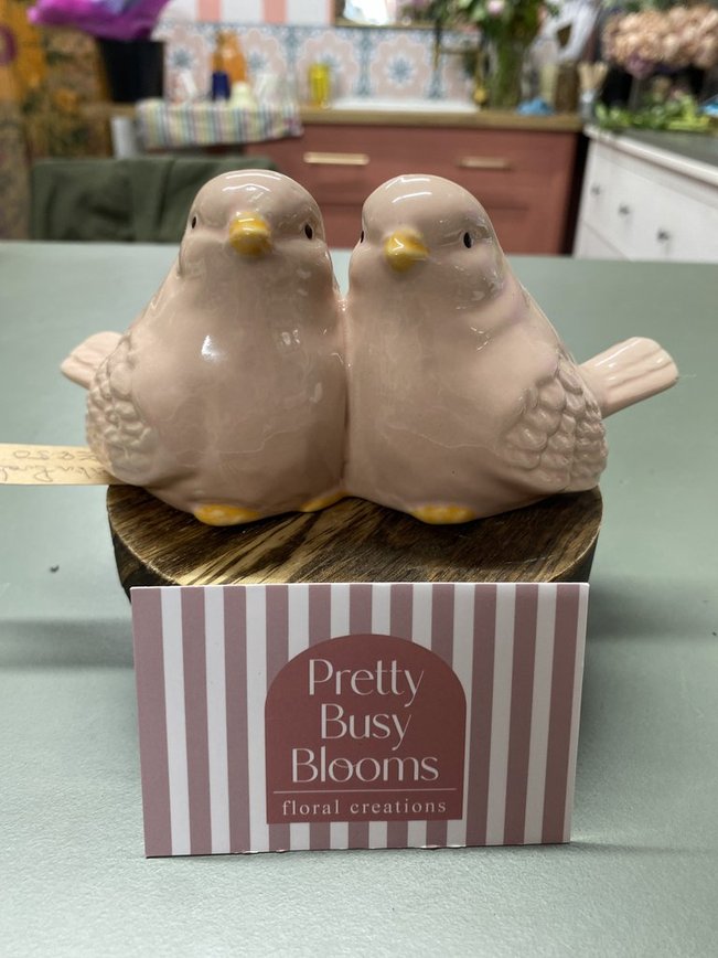 Porcelain Love Birds
