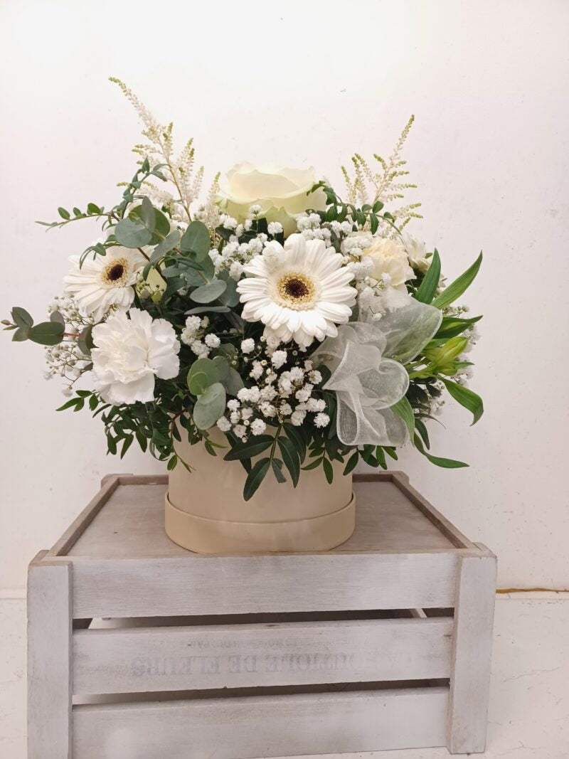 Large Hat Box Flowers